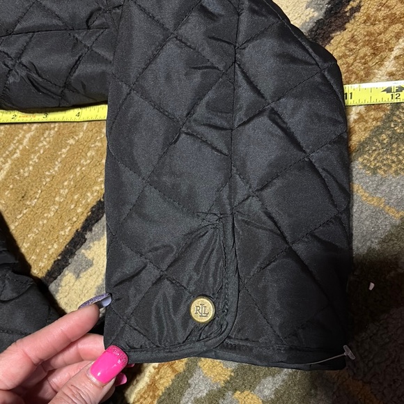 Ralph Lauren Black Utility Jacket with Quilted Design - Picture 10 of 11